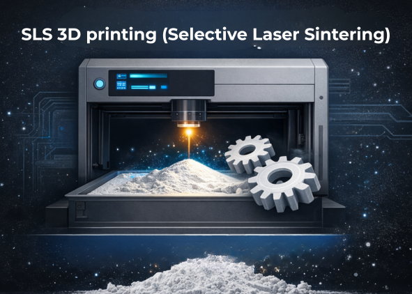 SLS 3D printing (Selective Laser Sintering)