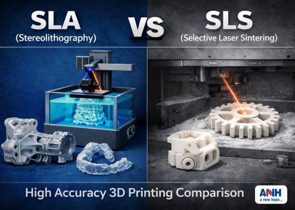 SLA vs SLS: High Accuracy 3D Printing Comparison for Product Development | ANH Engineering Services